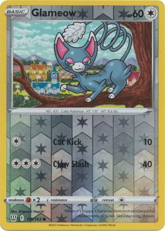 Battle Styles - 115/163 - Glameow - Reverse Holo