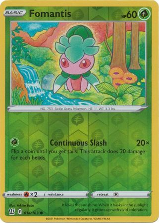 Battle Styles - 014/163 - Fomantis - Reverse Holo