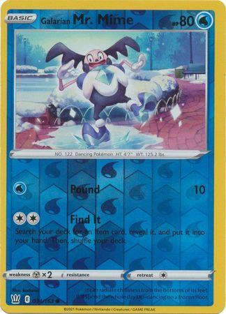 galarian mr mime pokemon card value Battle Styles - 034/163 - Galarian Mr. Mime