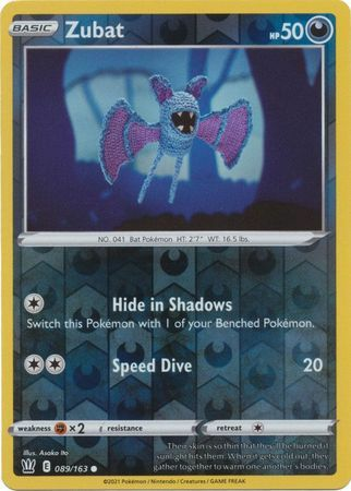 Battle Styles - 089/163 - Zubat - Reverse Holo