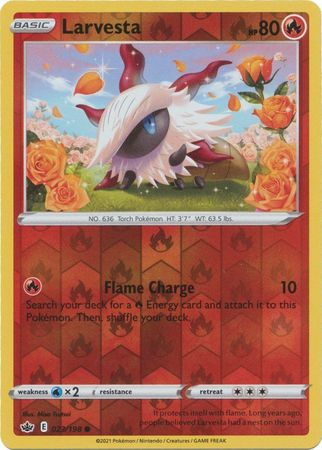 Chilling Reign - 023/198 - Larvesta - Reverse Holo