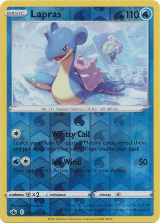 Chilling Reign - 029/198 - Lapras -  Reverse Holo