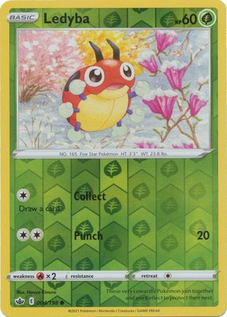 Chilling Reign - 004/198 - Ledyba - Reverse Holo