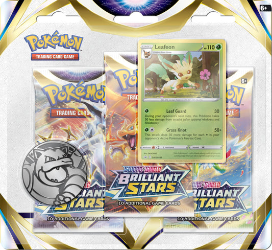 Brilliant Stars 3-Booster Blister - Leafeon