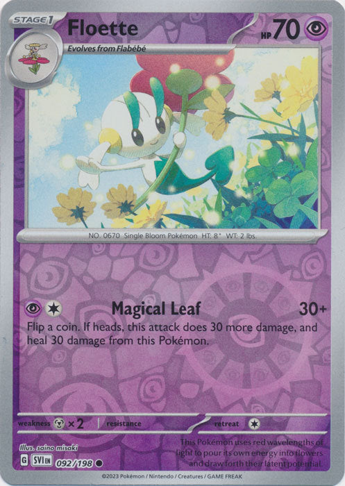 Scarlet & Violet - 092/198 - Floette - Reverse Holo