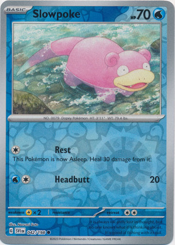 Scarlet & Violet - 042/198 - Slowpoke - Reverse Holo