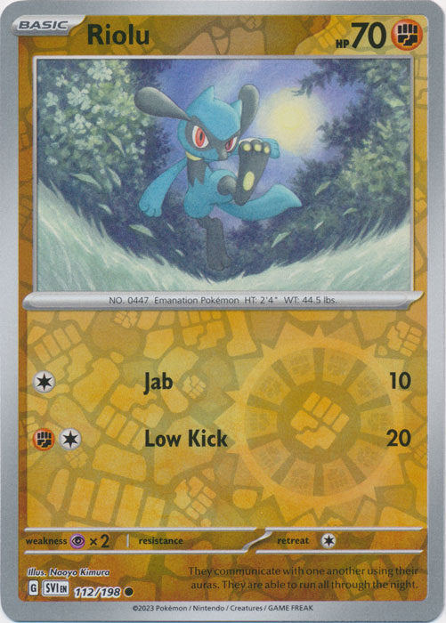 Scarlet & Violet - 112/198 - Riolu - Reverse Holo