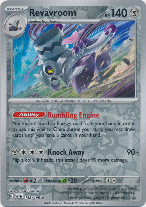 Scarlet & Violet - 142/198 - Revavroom - Reverse Holo