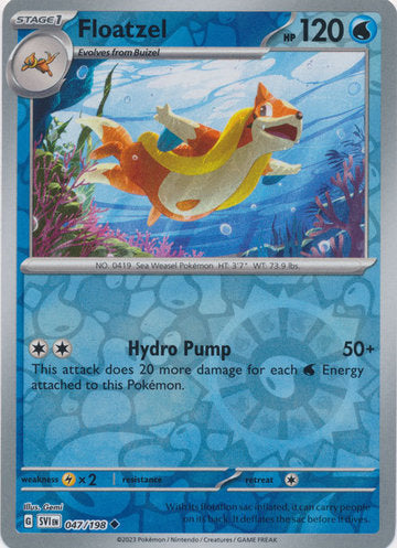 Scarlet & Violet - 047/198 - Floatzel - Reverse Holo