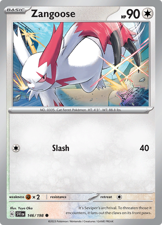 Scarlet & Violet - 146/198 - Zangoose