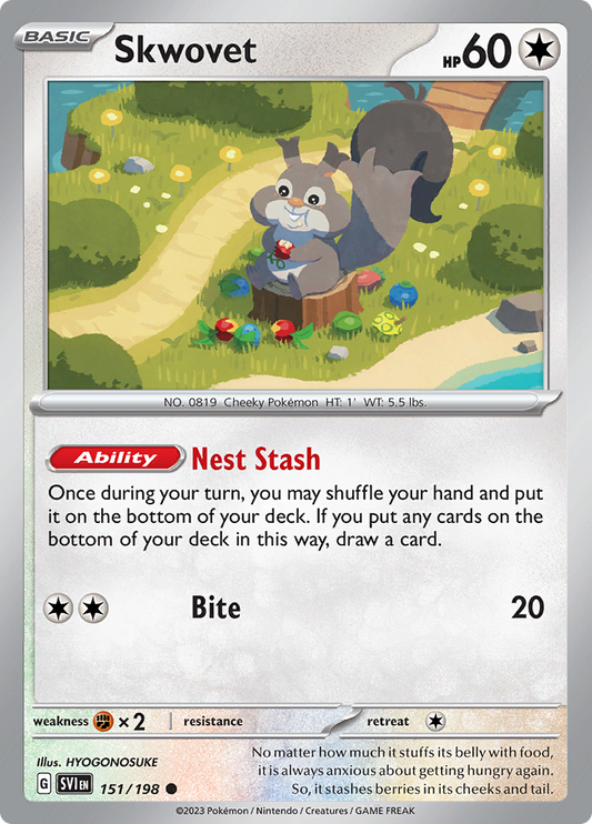 Scarlet & Violet - 151/198 - Skwovet