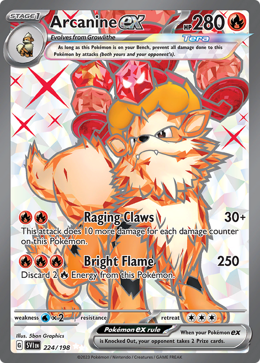 Scarlet & Violet - 224/198 - Arcanine ex