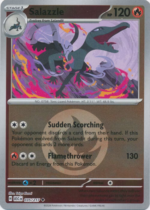 Ascended Heroes - 035/217 - Salazzle - Energy Reverse Holo