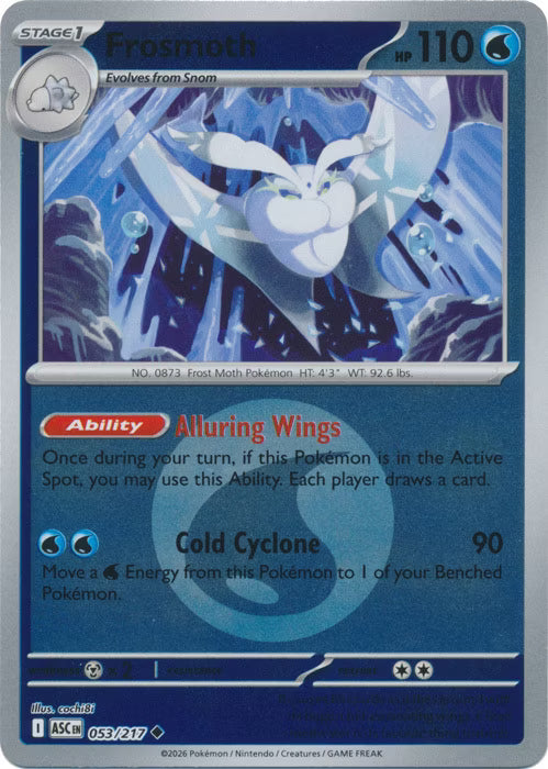 Ascended Heroes - 053/217 - Frosmoth - Energy Reverse Holo