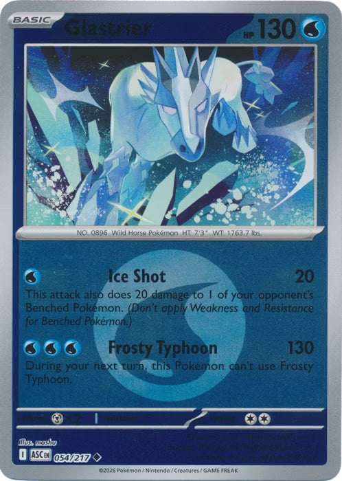 Ascended Heroes - 054/217 - Glastrier - Energy Reverse Holo