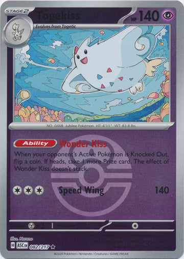 Ascended Heroes - 082/217 - Togekiss - Ball Reverse Holo