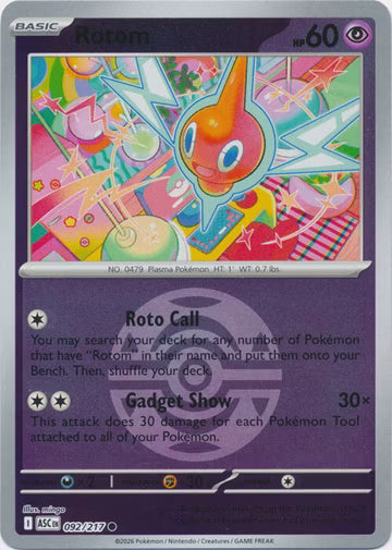Ascended Heroes - 092/217 - Rotom - Ball Reverse Holo