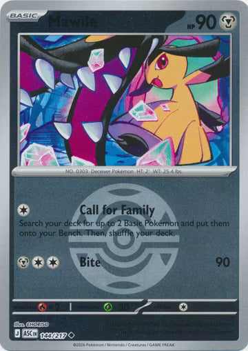 Ascended Heroes - 144/217 - Mawile - Ball Reverse Holo