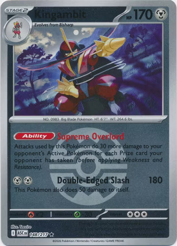 Ascended Heroes - 148/217 - Kingambit - Ball Reverse Holo