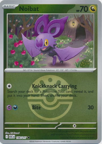 Ascended Heroes - 156/217 - Noibat - Ball Reverse Holo