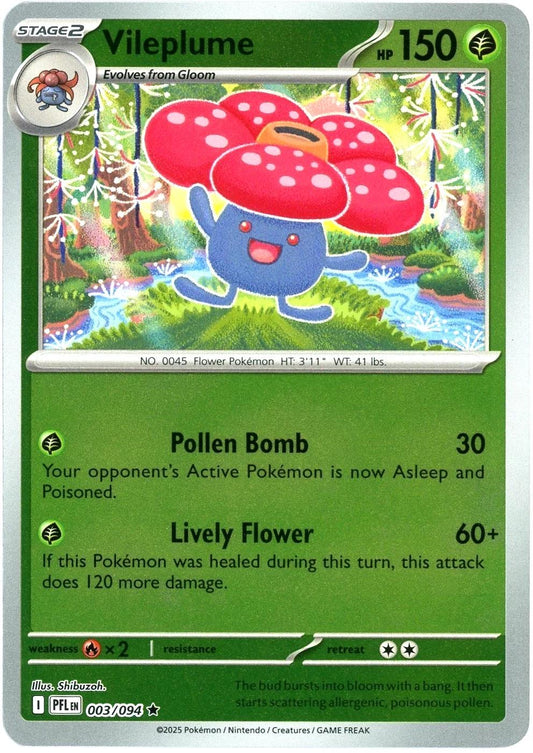 Phantasmal Flames - 003/094 - Vileplume - Reverse Holo