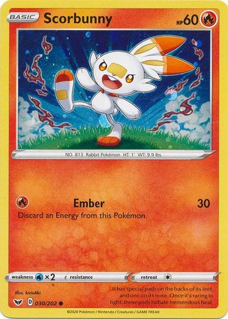 SSH - 030/202 - Scorbunny - Cosmos Holo