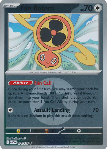 Ascended Heroes - 171/217 - Fan Rotom - Energy Reverse Holo
