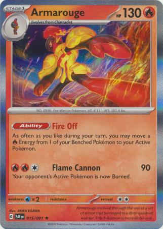 Paldean Fates - 015/091 - Armarouge - Holo