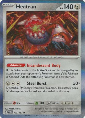 Twilight Masquerade - 123/167 - Heatran - Holo