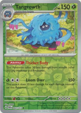 Twilight Masquerade - 002/167 - Tangrowth - Reverse Holo