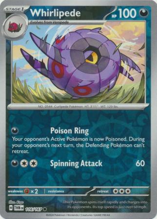 Twilight Masquerade - 116/167 - Whirlipede - Reverse Holo