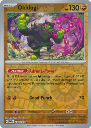 Prismatic Evolutions - 057/131 - Okidogi - Reverse Holo