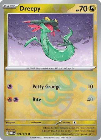 Prismatic Evolutions - 071/131 - Dreepy - Master Ball Reverse Holo
