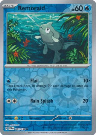 Journey Together - 033/159 - Remoraid - Reverse Holo
