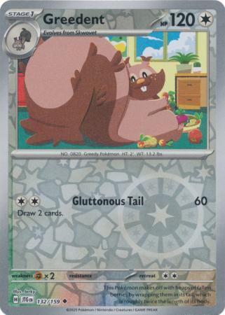 Journey Together - 132/159 - Greedent - Reverse Holo