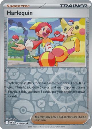 White Flare - 083/086 - Harlequin - Reverse Holo