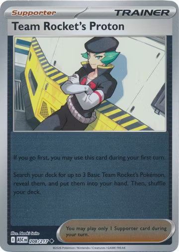 Ascended Heroes - 208/217 - Team Rocket's Proton - Reverse Holo