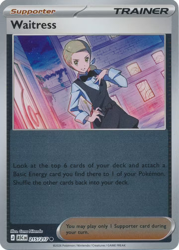 Ascended Heroes - 215/217 - Waitress - Reverse Holo