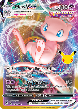 30th Celebration - 114/264 - Mew VMAX - Classic Collection