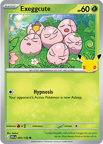 30th Celebration - 001/128 - Exeggcute