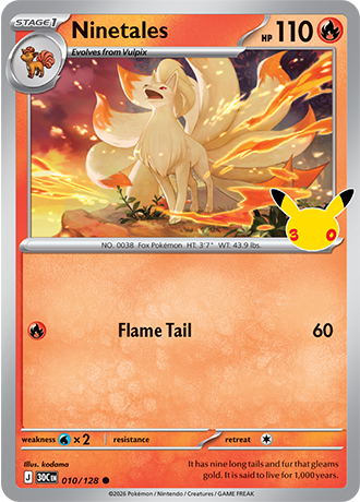 30th Celebration - 010/128 - Ninetales