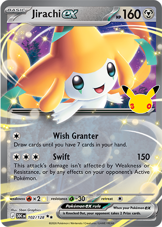 30th Celebration - 102/128 - Jirachi ex