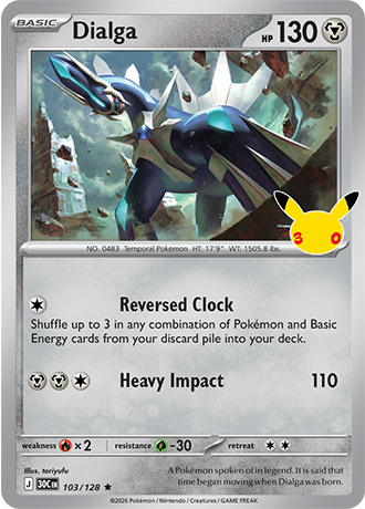 30th Celebration - 103/128 - Dialga - Holo