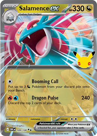 30th Celebration - 109/128 - Salamence ex