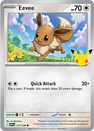 30th Celebration - 117/128 - Eevee