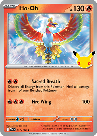 30th Celebration - 012/128 - Ho-Oh - Holo