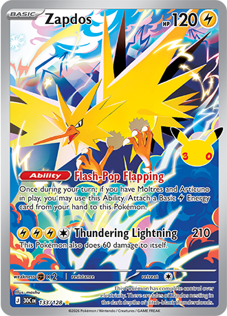 30th Celebration - 133/128 - Zapdos