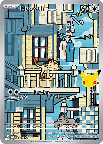 30th Celebration - 144/128 - Meowth