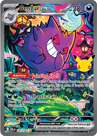 30th Celebration - 154/128 - Gengar ex
