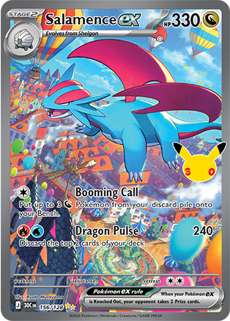 30th Celebration - 156/128 - Salamence ex
